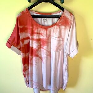 Very Comfy Top in Orange and White 2X